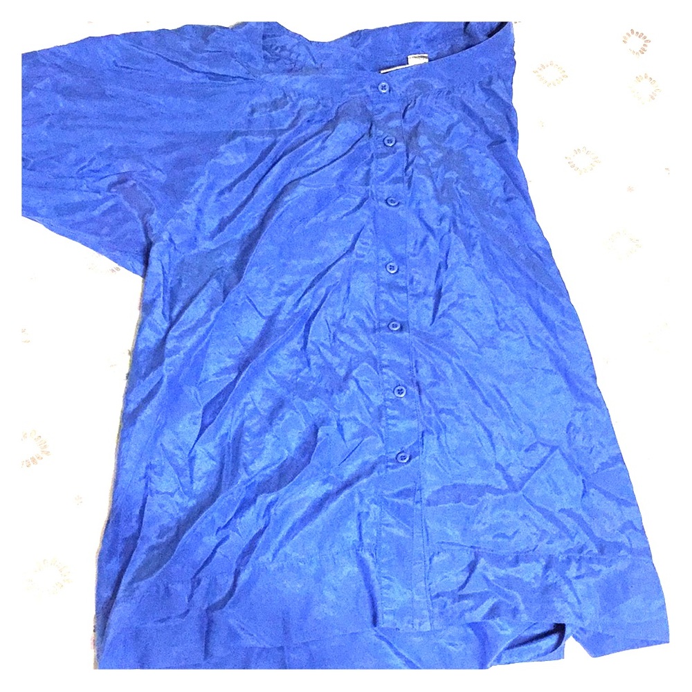 Chico’s blue blouse